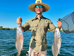 Catching Redfish at Calaveras Lake! 
